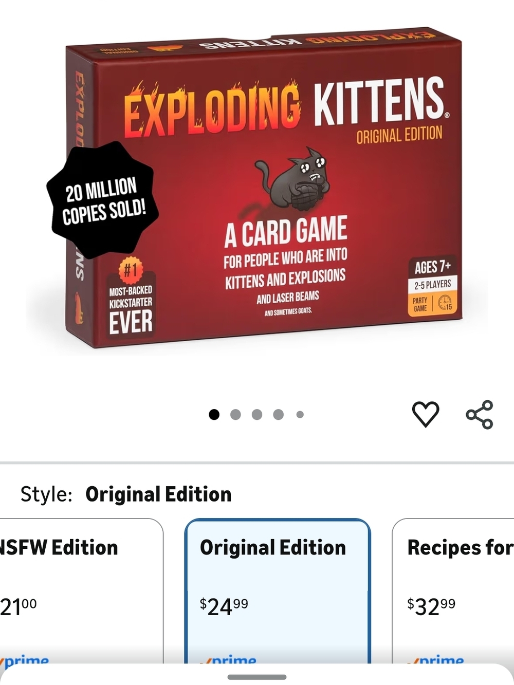 New Exploding Kittens Card Game - Picture 3 of 4
